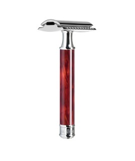 MÜHLE safety razor closed comb handle material high-grade resin tortoiseshell R108