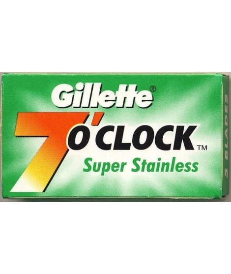 Confección 5 cuchillas de afeitar GILLETTE 7 o'clock Super Stainless