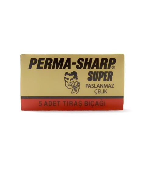 5 lamette da barba doppio filo PERMA SHARP