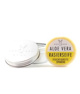 HASLINGER Aloe Vera in aluminium bowl shaving soap 60g