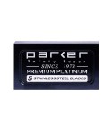 5 Lamette da Barba Parker Premium Platinum