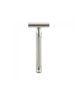 EDWIN JAGGER 3ONE6 stainless steel knurled handle safety razor DESSKNBL