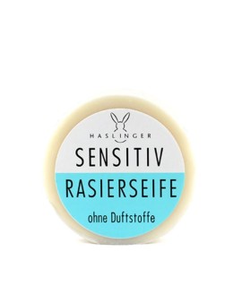 Jabón de afeitar en pastilla HASLINGER Sensitive 60gr
