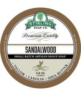 Jabón de afeitar artesanal STIRLING Sándalo 170ml