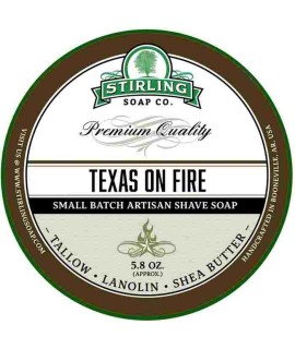 Jabón de afeitar artesanal STIRLING Texas on Fire 170ml
