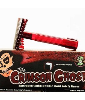 PHOENIX ARTISAN ACCOUTREMENTS slant open comb Crimson Ghost safety razor