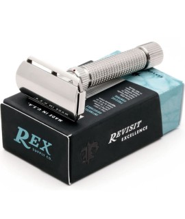 REX SUPPLY CO. AMBASSADOR adjustable stainless steel DE razor