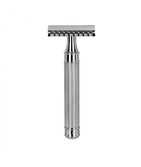MÜHLE stainless steel, open comb R41 safety razor R41GS