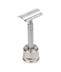 FEATHER AS-D2S stainless razor and stand