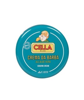 Crema de afeitar en bowl CELLA Bio con aloe vera 150ml