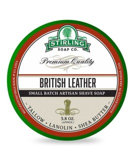 Sapone da barba artigianale STIRLING British Leather 170ml
