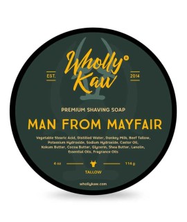 Jabón de afeitar WHOLLY KAW Man from Mayfair 114gr