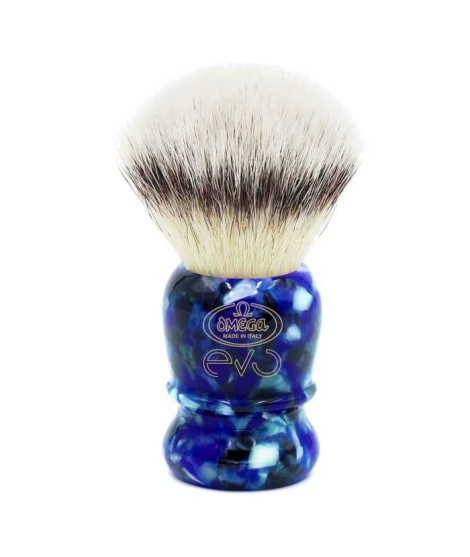 OMEGA - EVO 2.0 synthetic fiber resin handle veteran blue shaving brush 1892