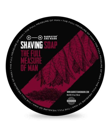 BARRISTER and MANN The Full Measure of Man shaving soap 118ml