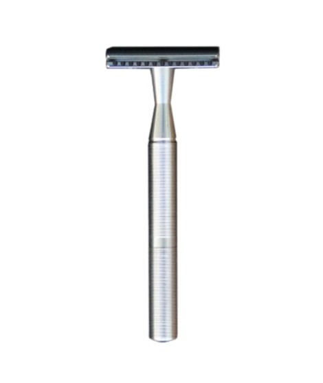 GREEN CULT 1.1 stainless steel silver colour closed comb safety razor