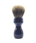 ZENITH Manchurian shaving brush handle turned in cobalt-colored resin 507BC Manchu