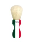 ZENITH pure bristle bleached shaving brush handle turned Italian Flag color 507IF SE