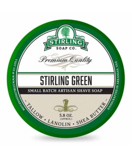 Jabón de afeitar artesanal STIRLING Green 170ml