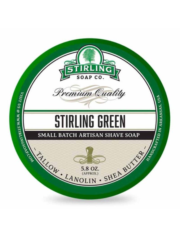 Jabón de afeitar artesanal STIRLING Green 170ml