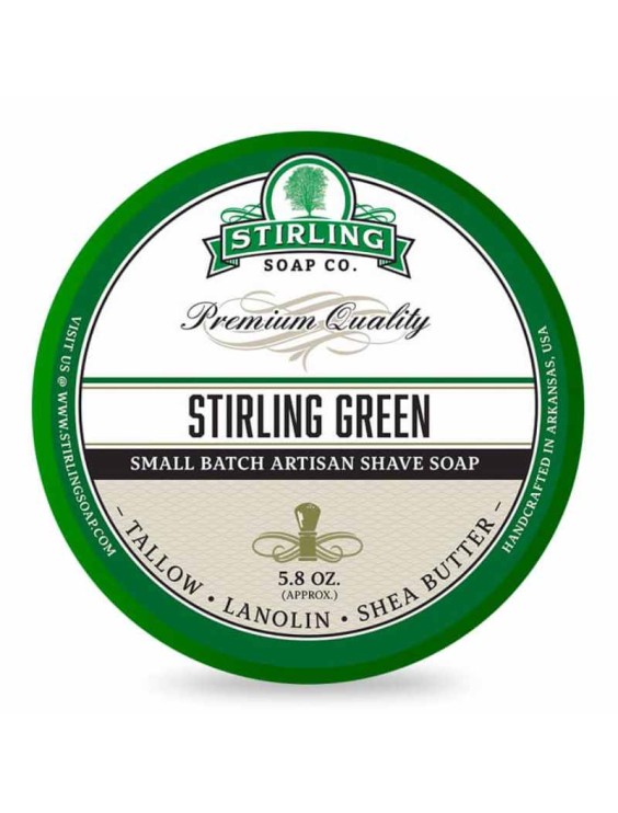 STIRLING Green shaving soap 170ml