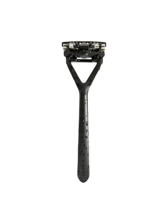 THE LEAF unisex black colour safety razor