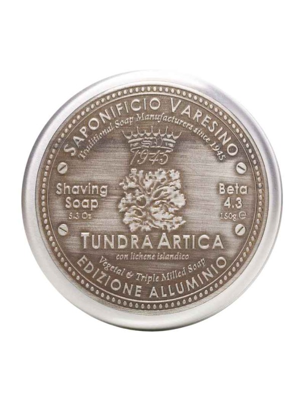 SAPONIFICIO VARESINO Tundra Artica Beta 4.3 aluminum edition shaving soap 150g