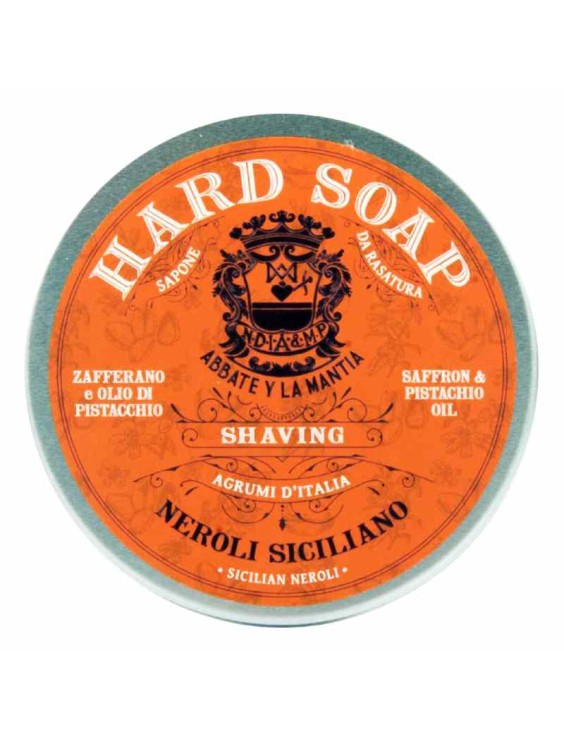 ABBATE Y LA MANTIA Neroli Siciliano hard shaving soap 150g
