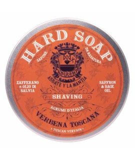 Jabón de afeitar duro ABBATE Y LA MANTIA Verbena Toscana 150g