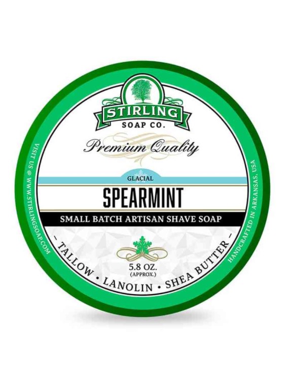Jabón de afeitar artesanal STIRLING Spearmint 170ml