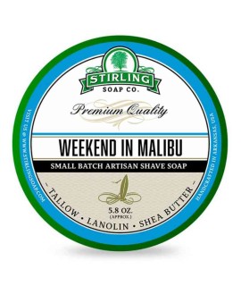 Jabón de afeitar artesanal STIRLING Weekend in Malibu 170ml