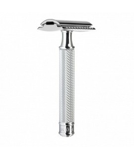 MÜHLE chrome plated closed comb safety razor R89