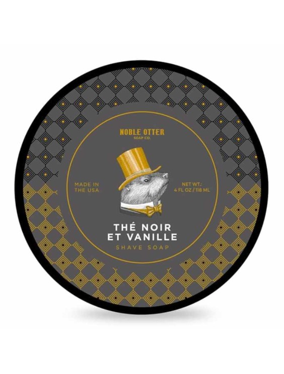 Jabón de afeitar NOBLE OTTER Thé Noir et Vanille 118ml
