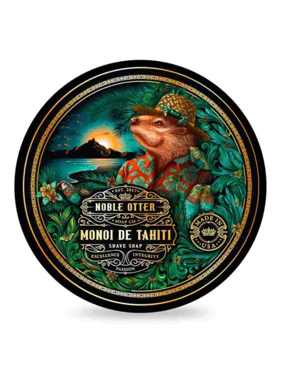 NOBLE OTTER Monoi de Tahiti shaving soap 118ml