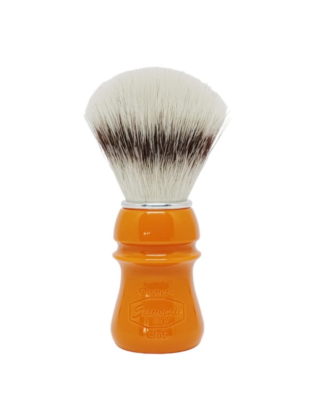SEMOGUE SOC Butterscotch Synthetic Sylver shaving brush 1384