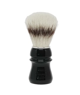 SEMOGUE SOC Synthetic sylver jet black resin shaving brush 1438