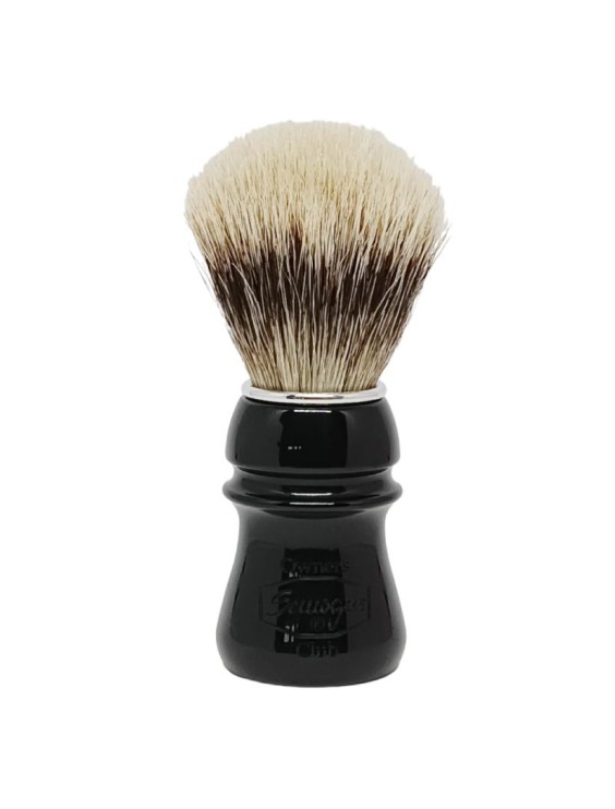 SEMOGUE Owners Club Jet black resin handle Mistura Finest shaving brush SOC C5MF JB 1421