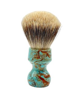 ZENITH Manchurian shaving brush turned resin handle turchese color 506TURCHESE Manchu