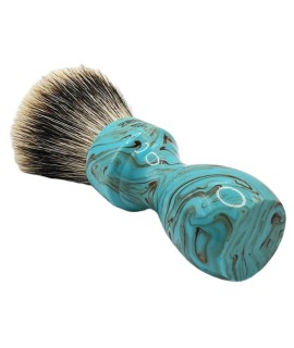 ZENITH Manchurian shaving brush turned resin handle turchese color 507TURCHESE Manchu