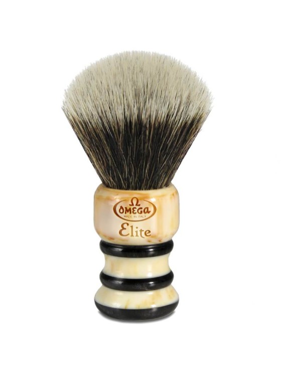 Pennello da barba OMEGA collezione Vintage 2024 fibra sintetica Elite MB1922