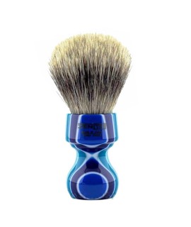 ZENITH Manchurian shaving brush handle turned in multicolor resin 506MCB Manchu