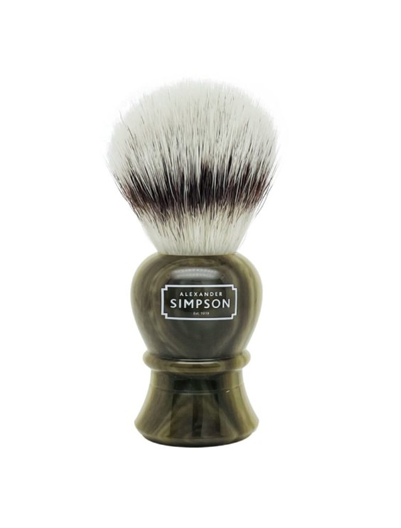 SIMPSON Islington synthetic Faux Horn L travel shaving brush 2190SL2