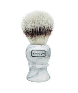 Brocha de afeitar de viaje SIMPSON Islington faux mármol gris italiano L 2190SL1