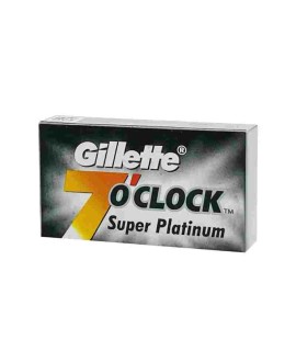 Confección 10 cuchillas de afeitar GILLETTE 7 O clock Super Platinum