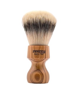 ZENITH synthetic fiber olive wood handle shaving brush 506U Sit