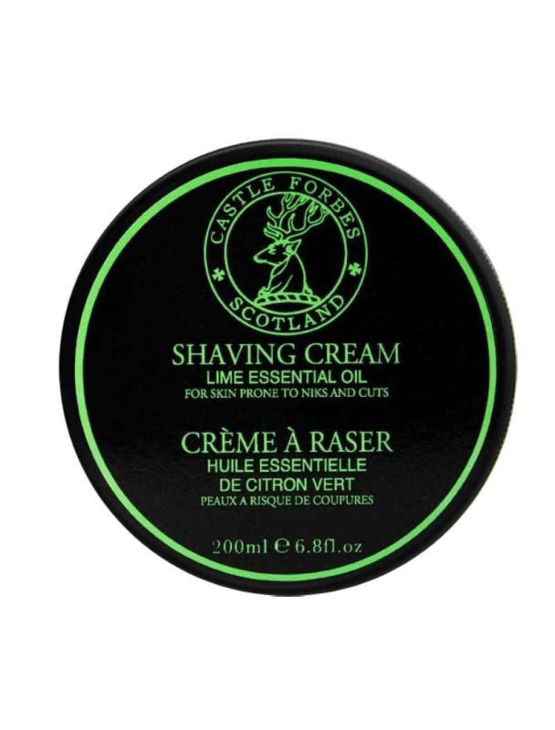 CASTLE FORBES Lime shaving cream essential oil 200ml