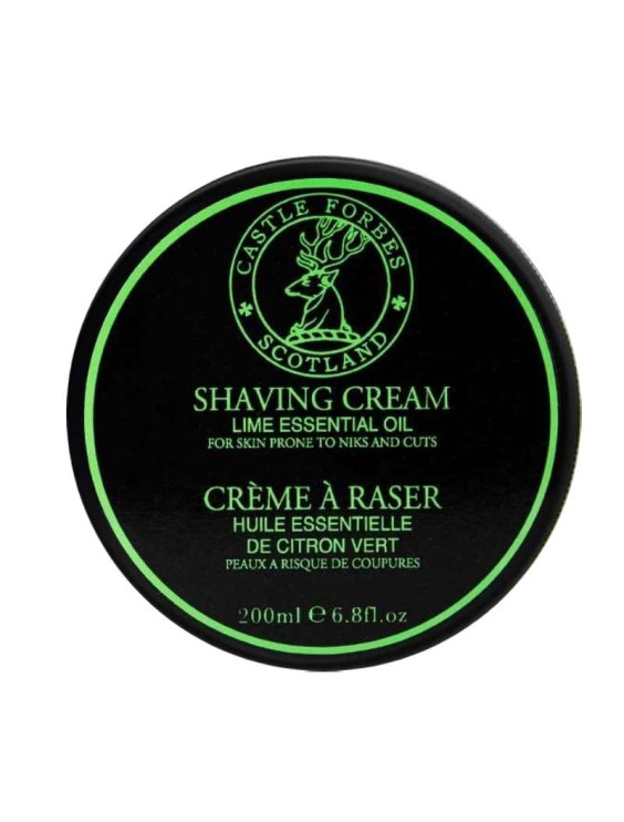 CASTLE FORBES Lime shaving cream essential oil 200ml