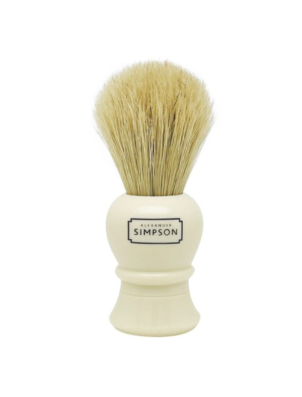 SIMPSON Farringdon boar bristle faux ivory handle shaving brush