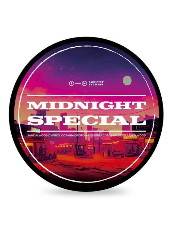 BARRISTER and MANN Midnight Special shaving soap 118ml