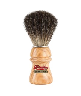 SEMOGUE Hereditas pure black badger wood handle shaving brush 2010