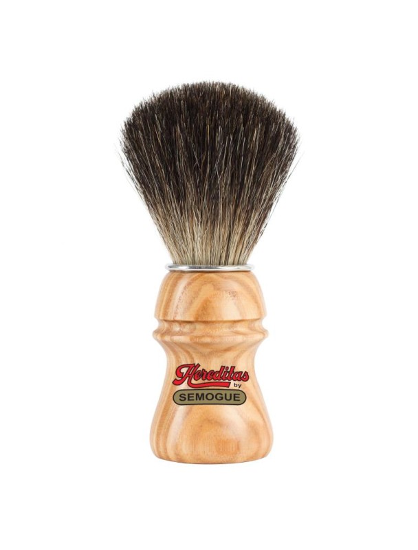 SEMOGUE Hereditas pure black badger wood handle shaving brush 2010